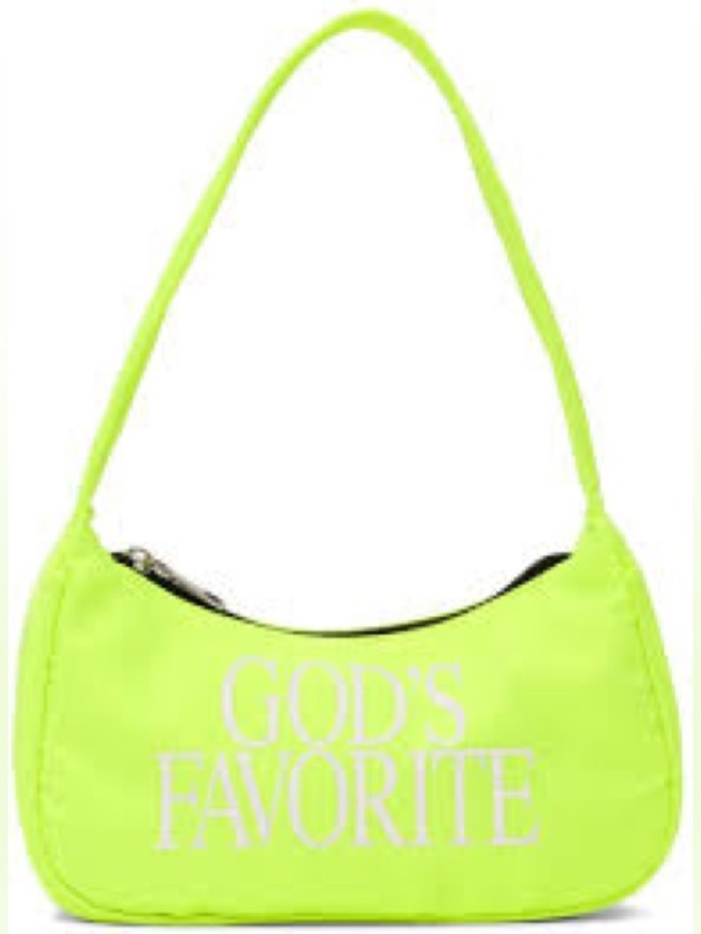 Praying SSENSE Exclusive Yellow Print 'God's Favorite' Bag